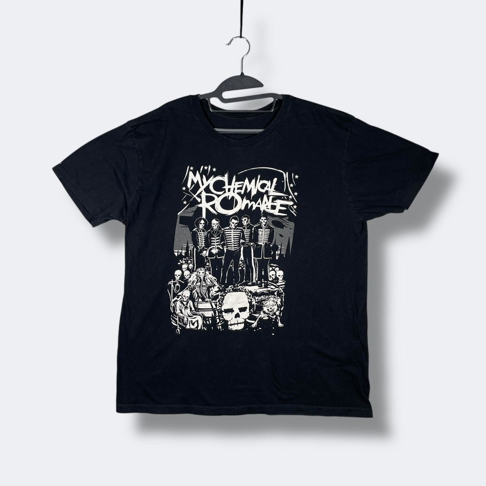 My Chemical‎ Romance Black Parade T Shirt Mens XL Black Grunge Gothic Music Band